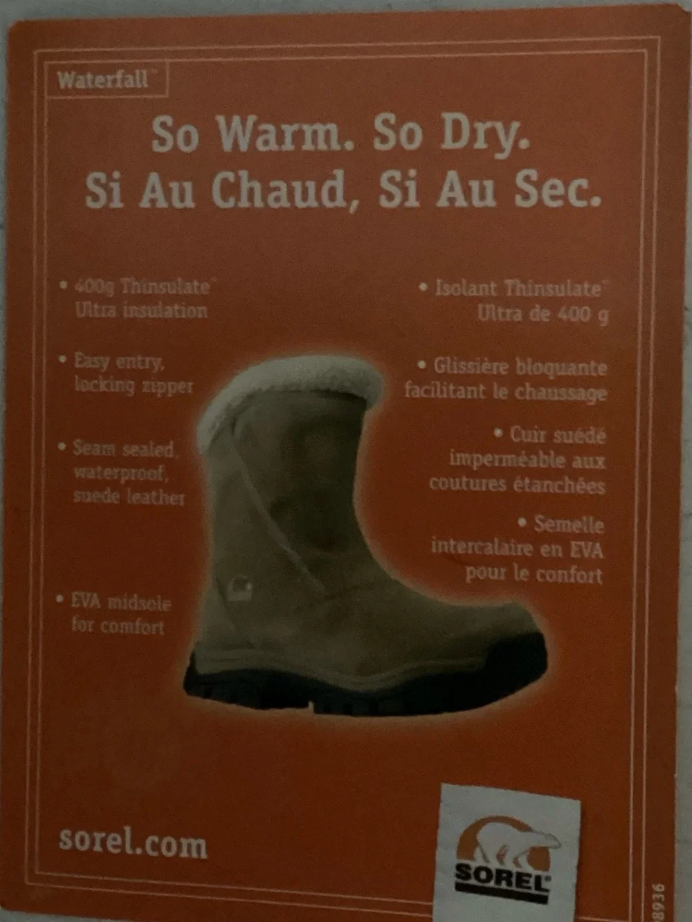 Sorel Snow Otter Kids Black Winter Snow Boots - NWT